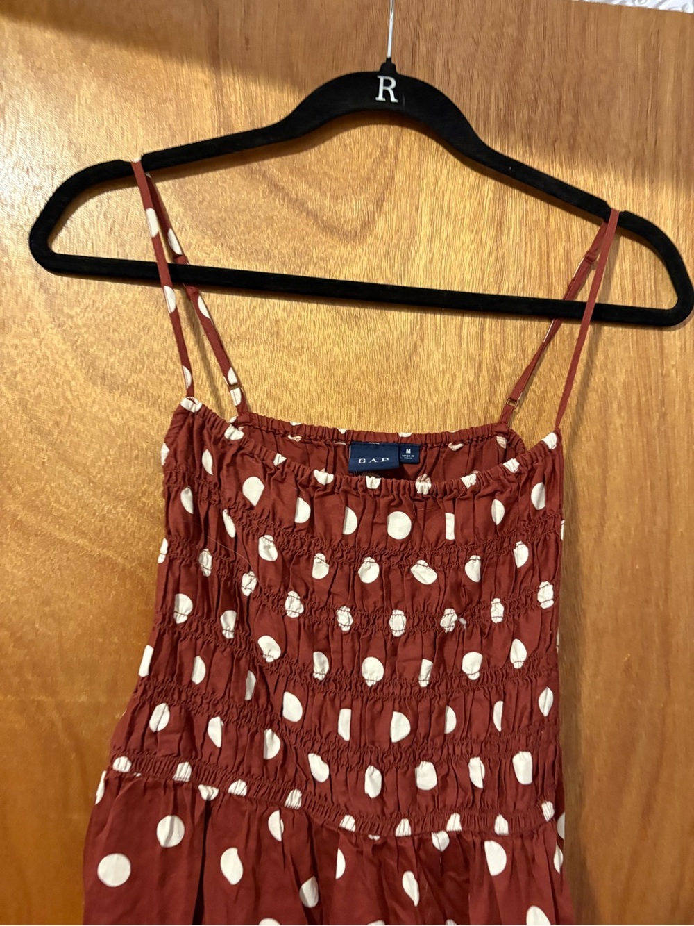 GAP Polka Dot Smocked Maxi Dress - Picture 2 of 6